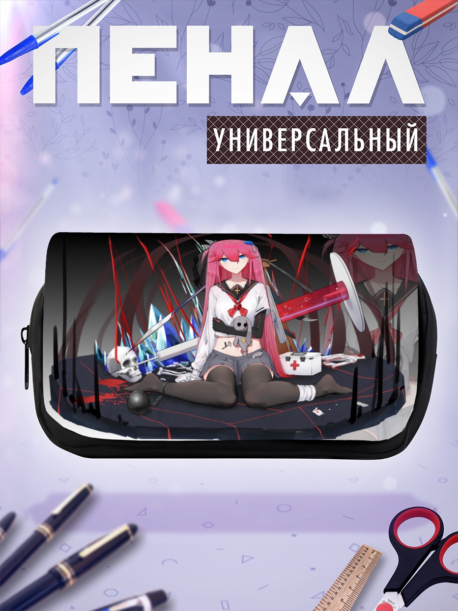 Пенал-косметичка Девушка в цепях