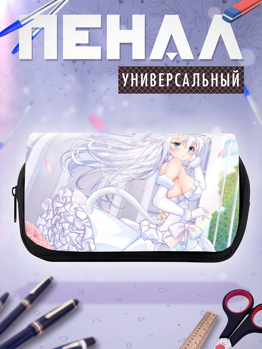 Пенал-косметичка Кошкодевочка в свадебном платье