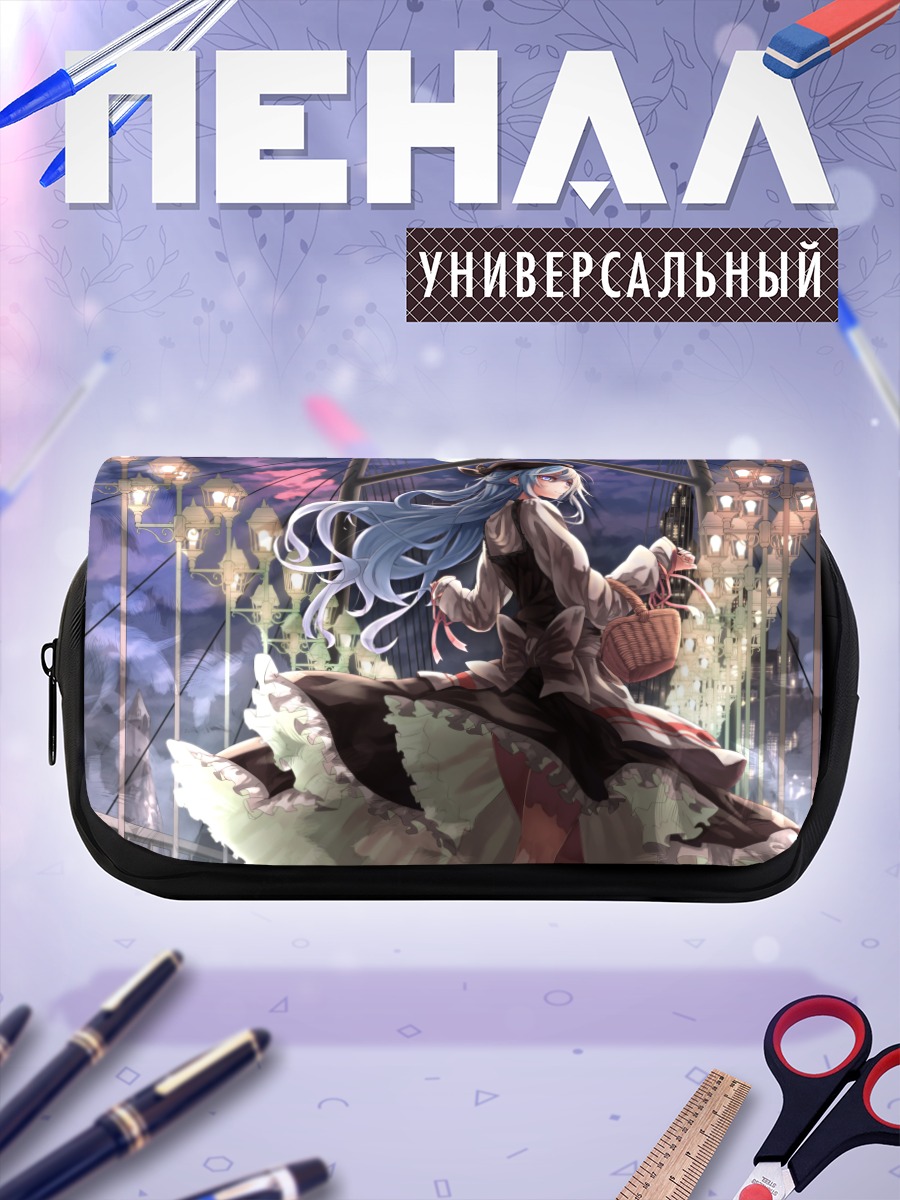 Пенал-косметичка Мику Хацунэ под луной