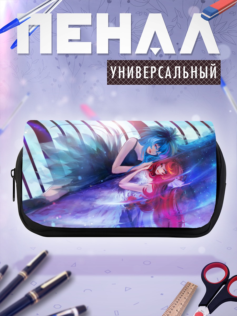 Пенал-косметичка Мику Хацунэ и подруга