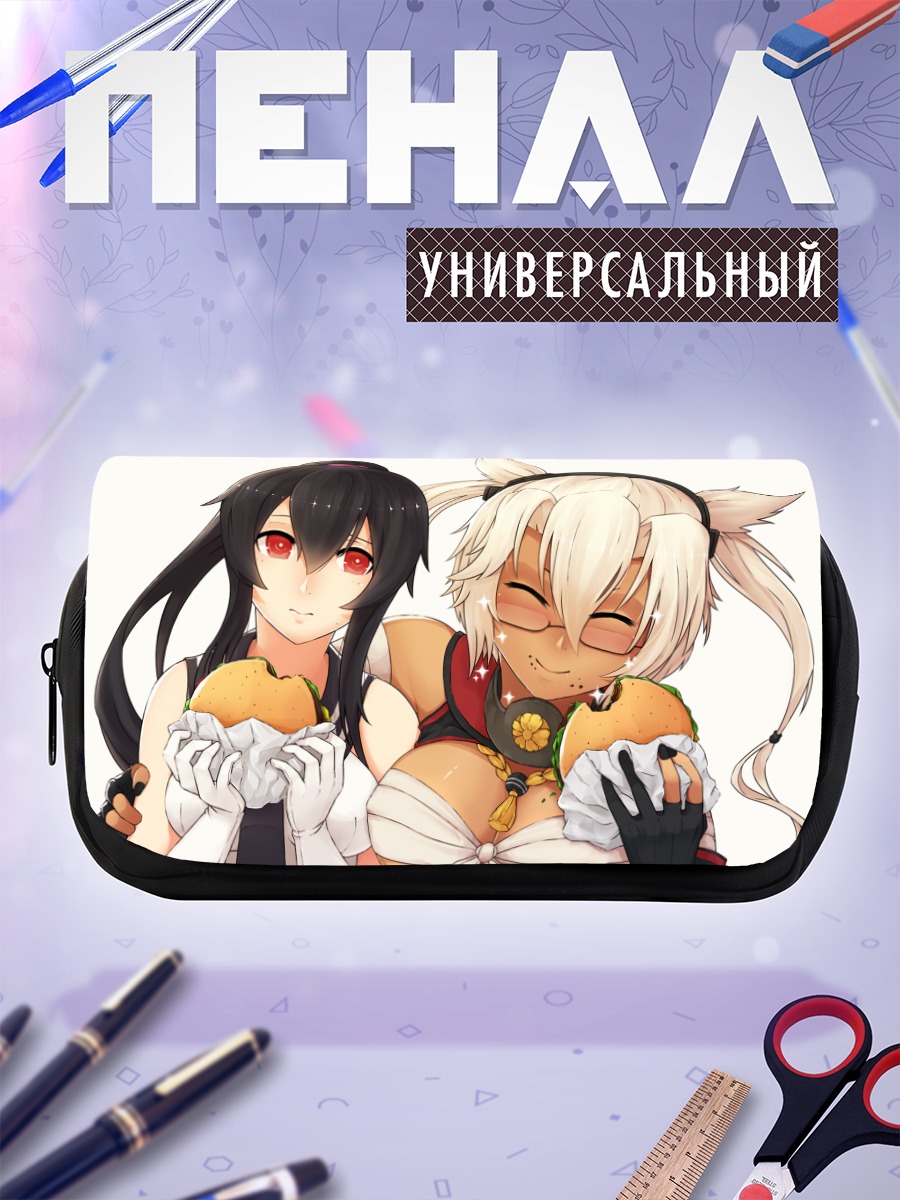 Пенал-косметичка Мусаши с бургерами