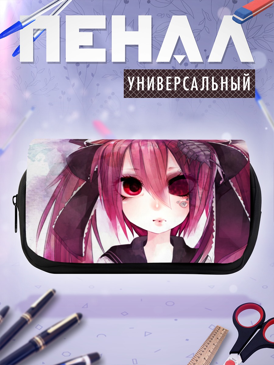 Пенал-косметичка Мику Хацунэ и Кальнэ
