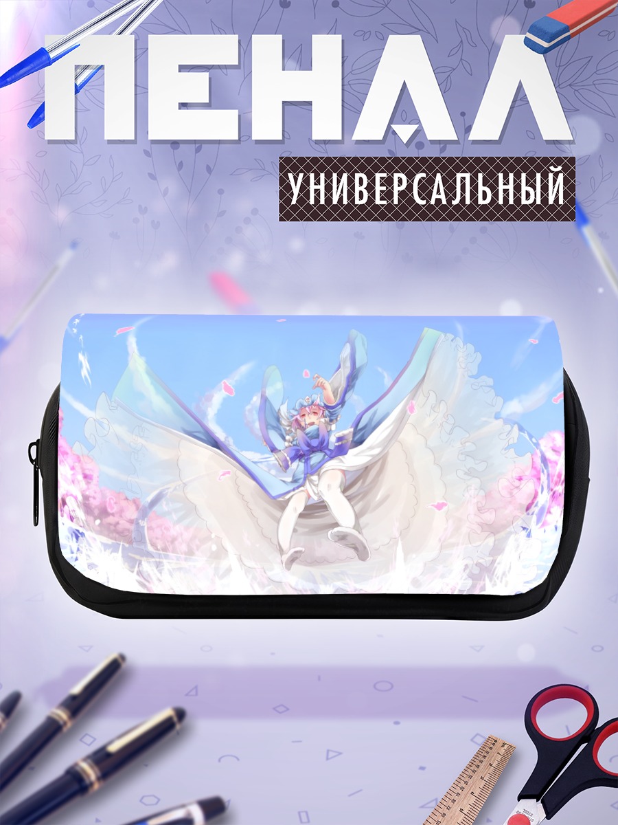 Пенал-косметичка Ююко Сайгёдзи в цветах