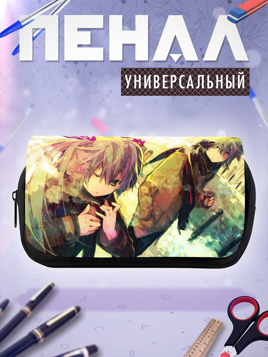 Пенал-косметичка Мику Хацунэ и Микуо