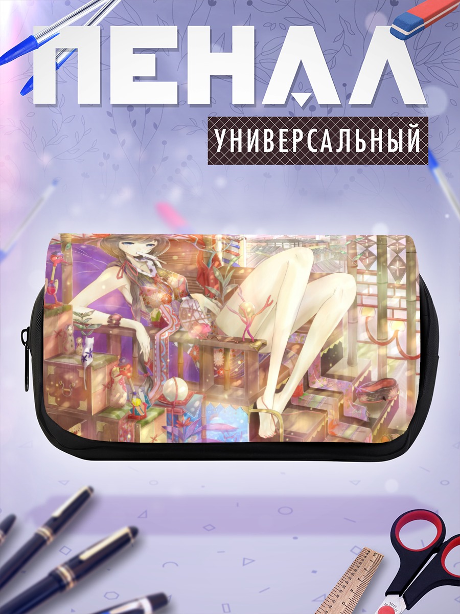 Пенал-косметичка Девушка с ушками