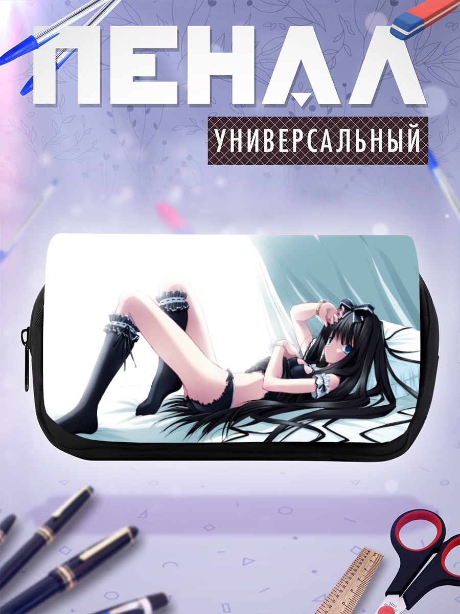 Пенал-косметичка Девушка в черном