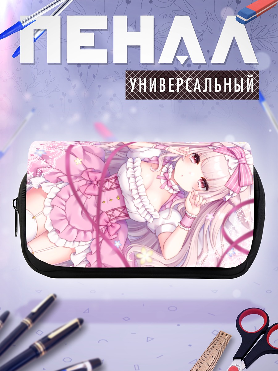 Пенал-косметичка Зайка в цветах