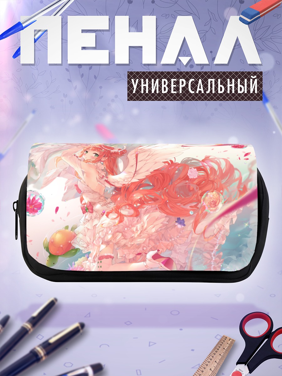 Пенал-косметичка Ангел в цветах