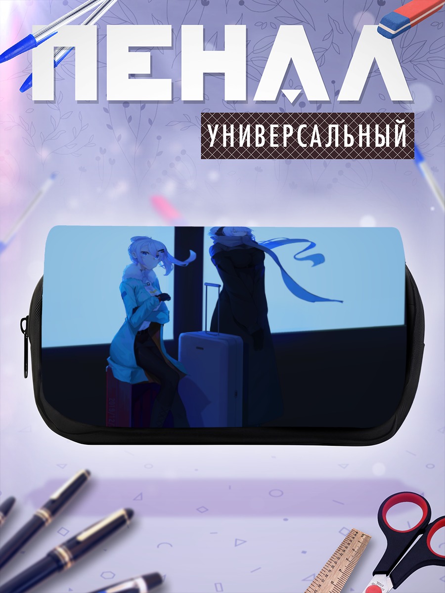 Пенал-косметичка Девушки в наушниках