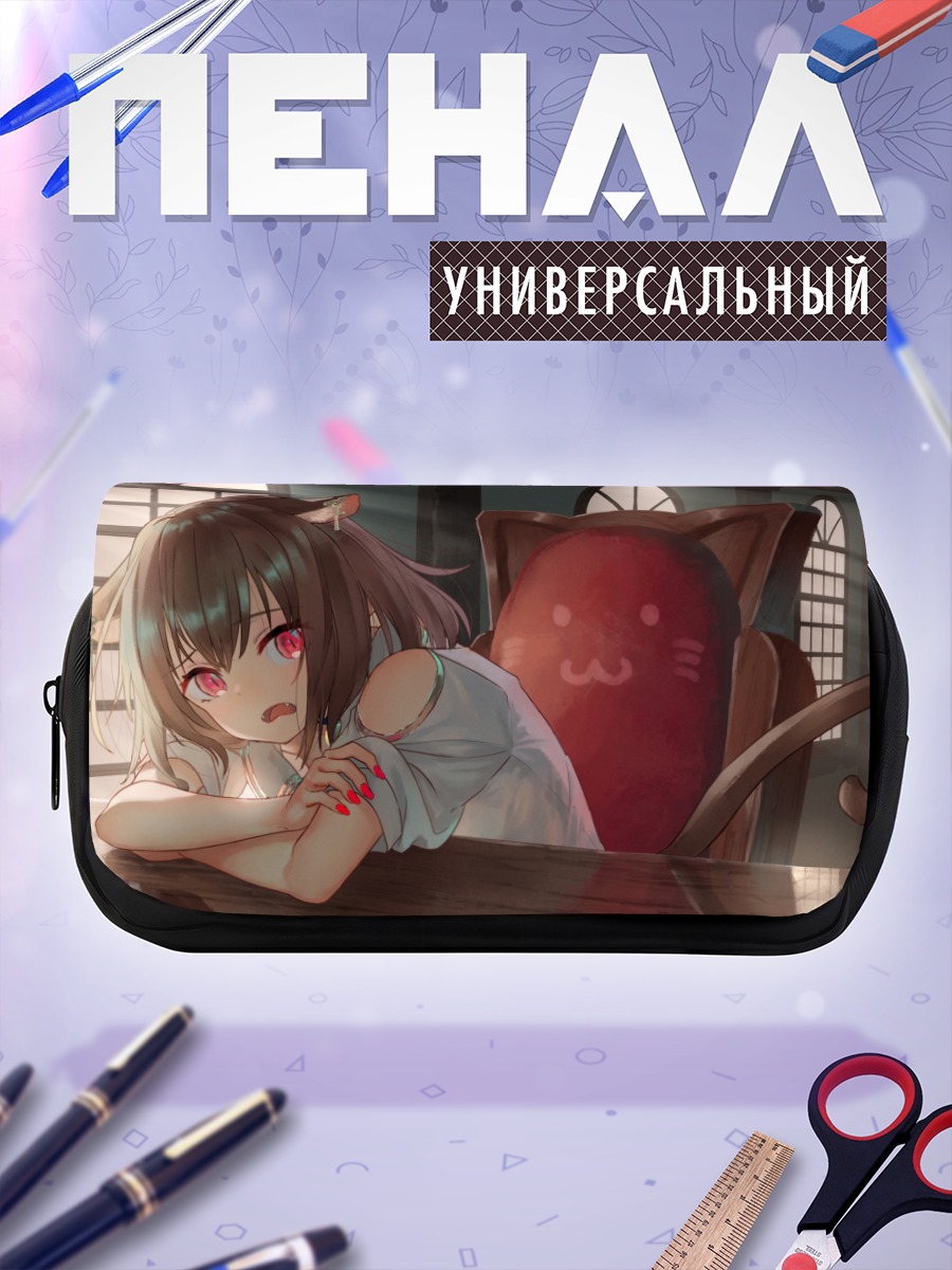 Пенал-косметичка Кошкодевочка с красными глазами