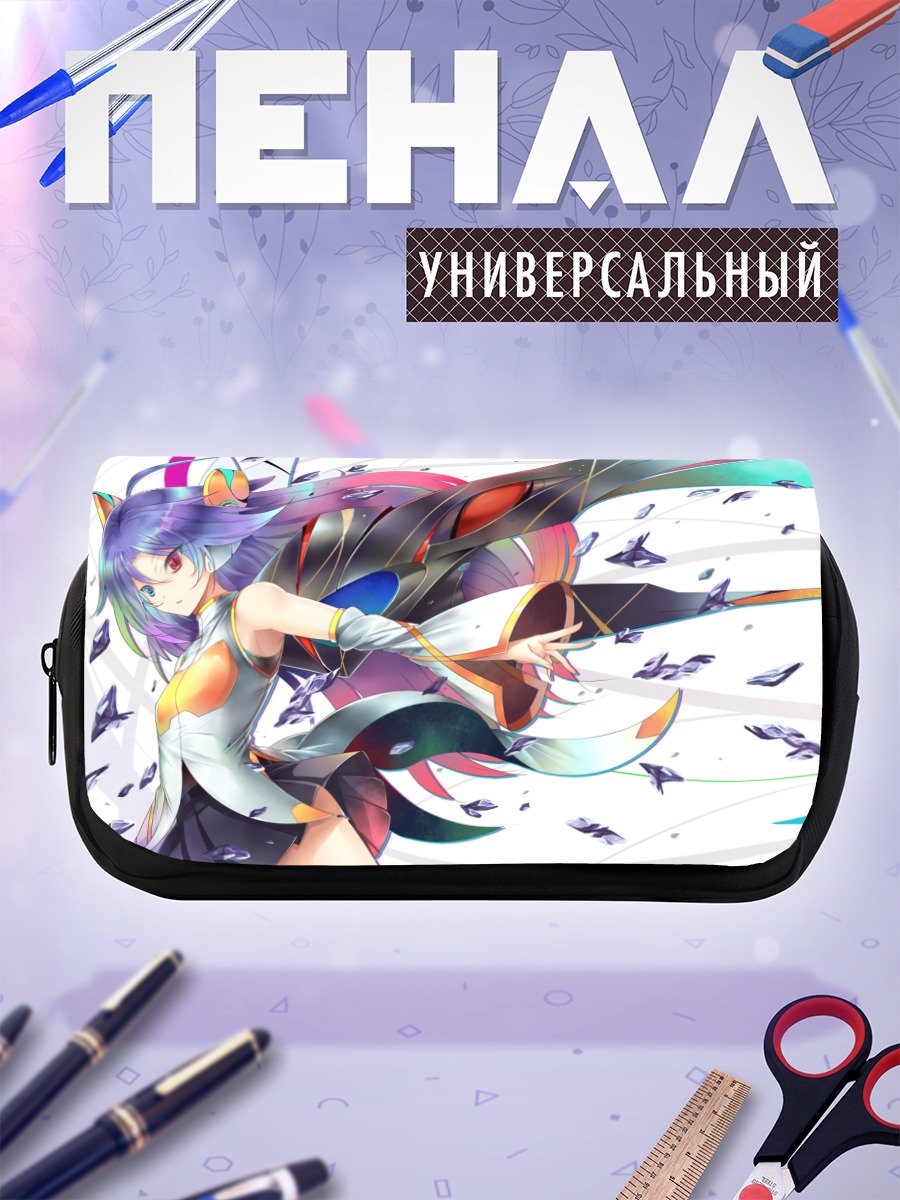 Пенал-косметичка Девушка-меха в полете