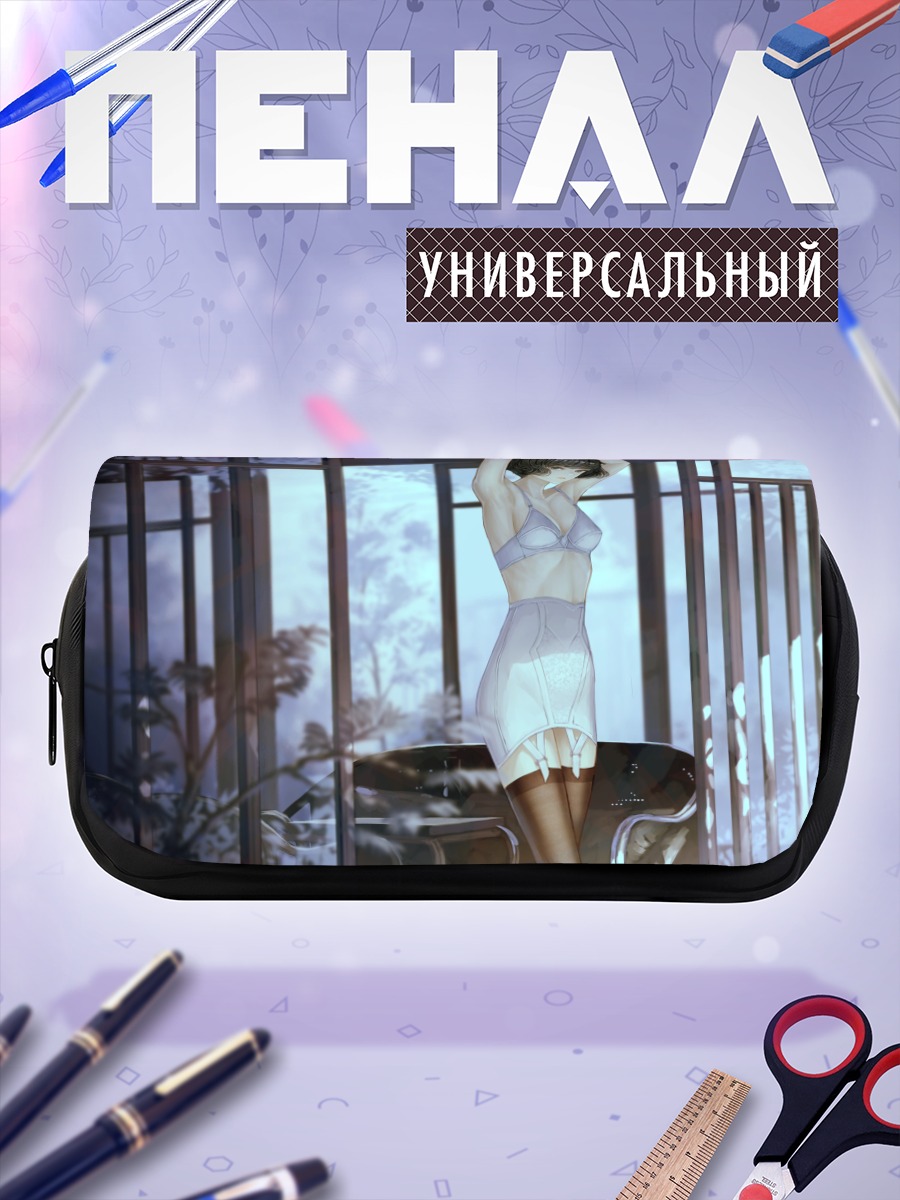 Пенал-косметичка Каэдэ Такагаки в белом