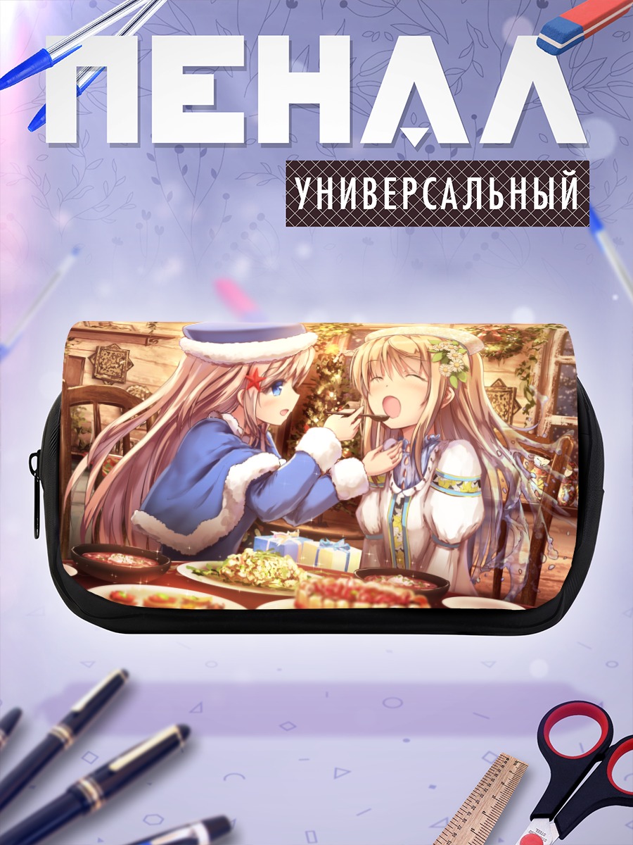 Пенал-косметичка Зимний завтрак с цветами