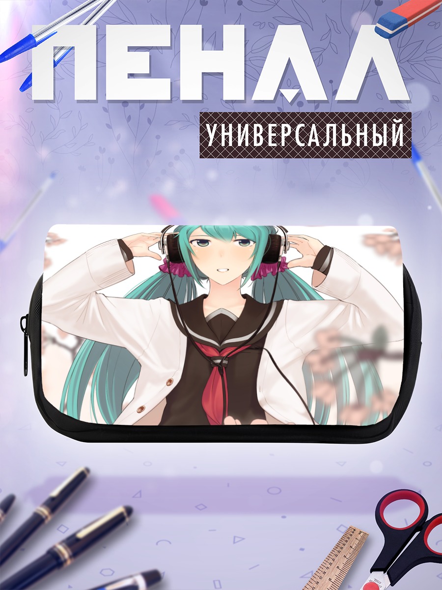 Пенал-косметичка Мику Хацунэ в сакуре