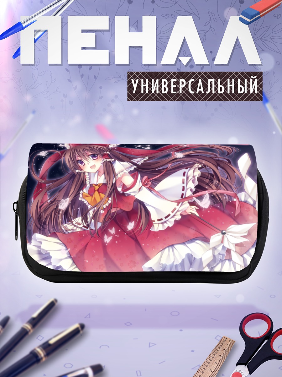 Пенал-косметичка Рейму Хакурэй в лепестках