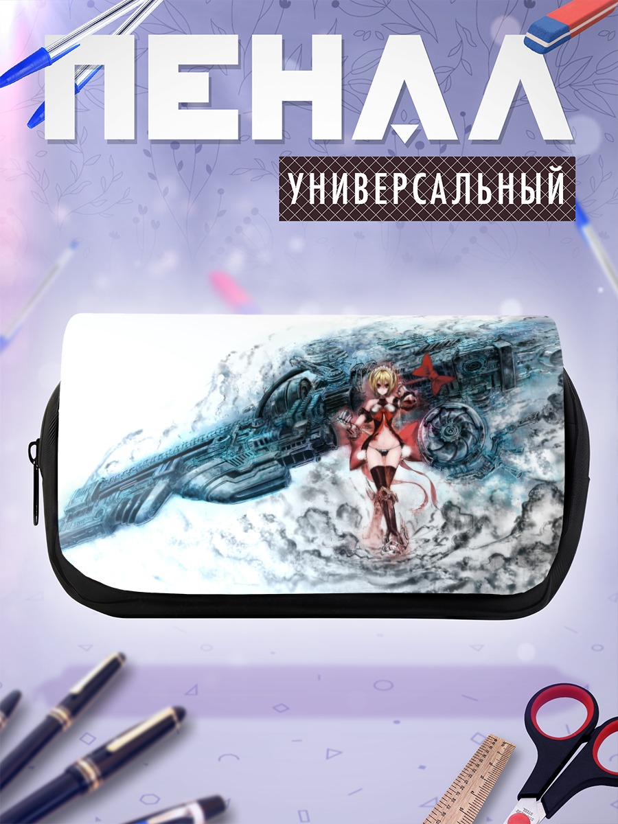 Пенал-косметичка Девушка с пушкой