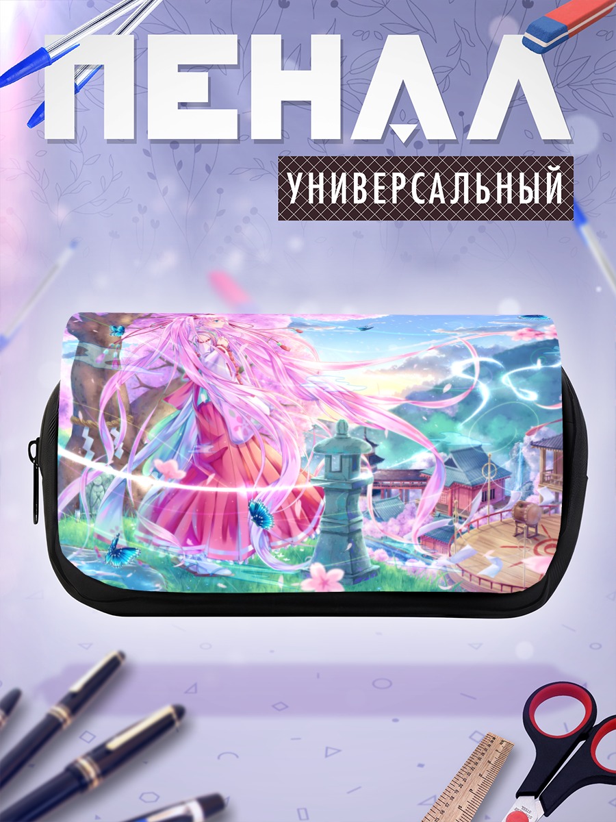 Пенал-косметичка Мику Хацунэ в сакуре