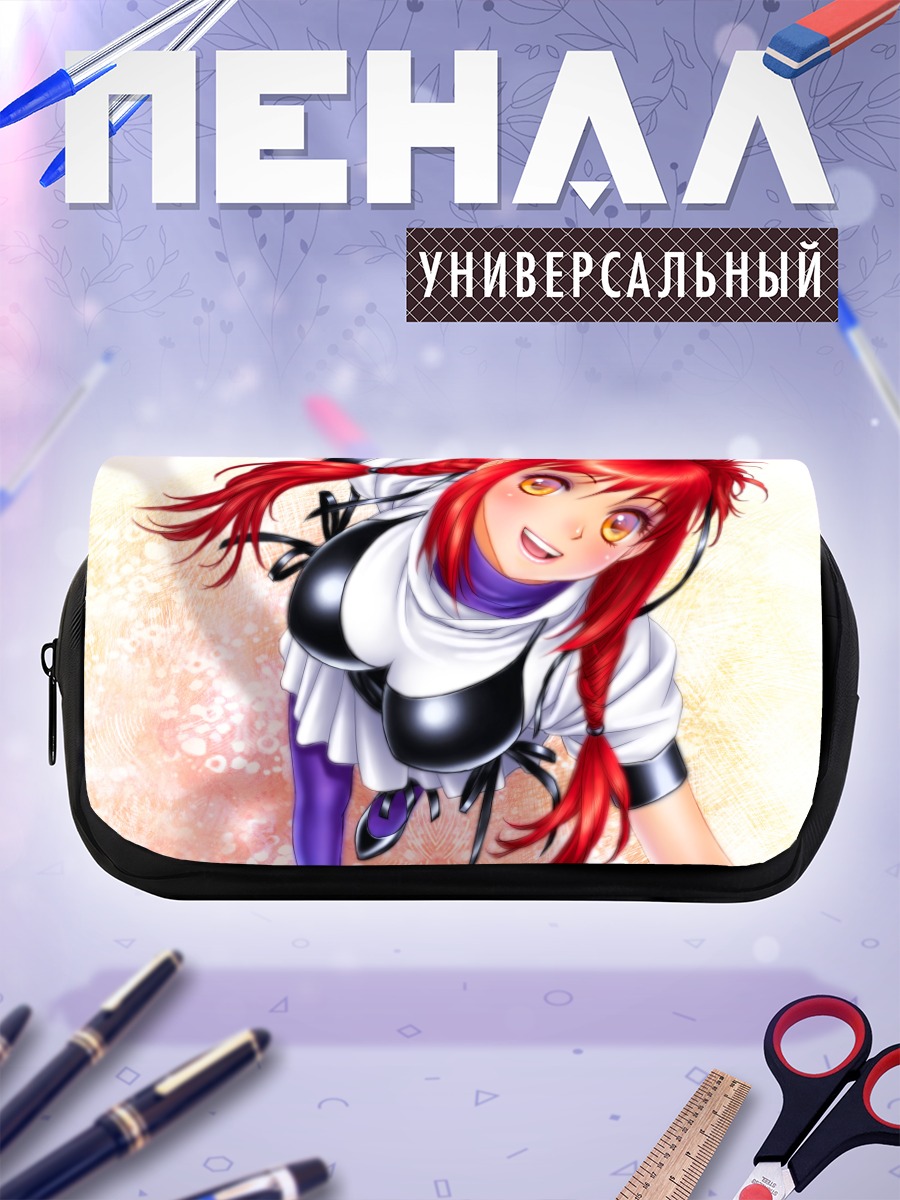 Пенал-косметичка Рыжеволосая девушка