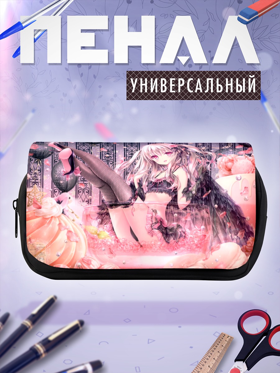 Пенал-косметичка Девушка в десерте
