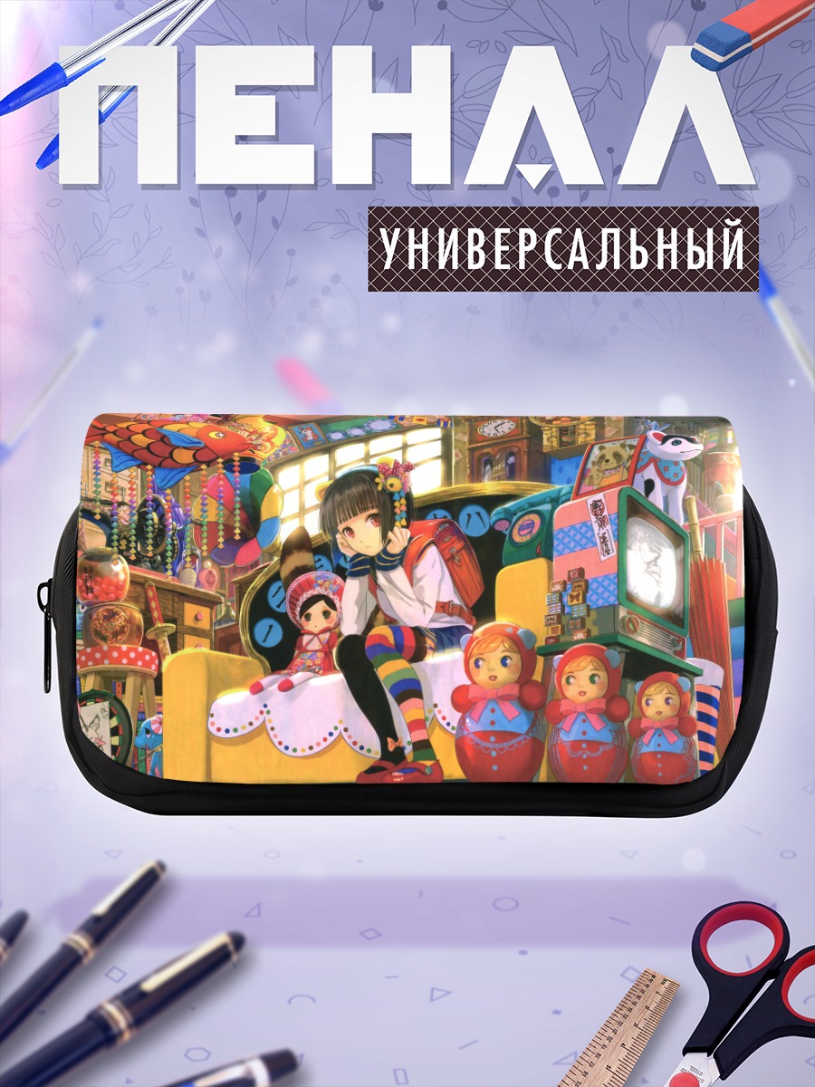 Пенал-косметичка Девочка с катаной