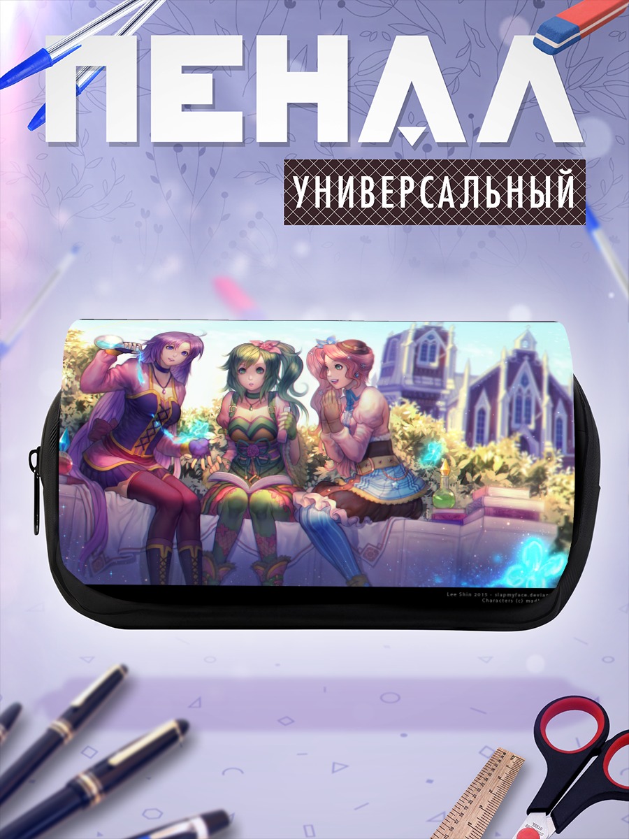 Пенал-косметичка Мику Хацунэ с подругами