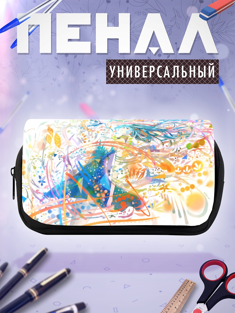 Пенал-косметичка Мику Хацунэ в красках