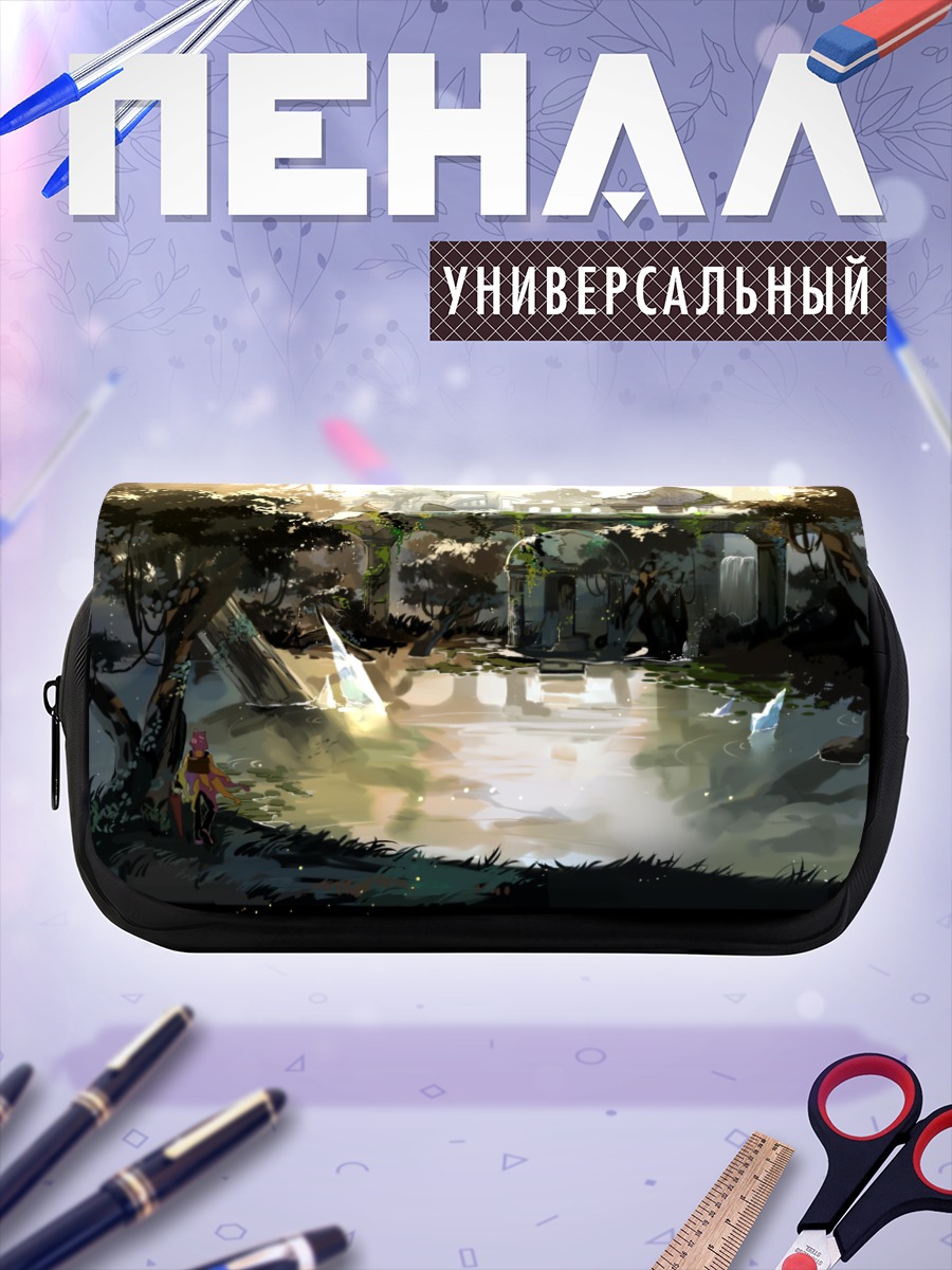 Пенал-косметичка Забытый храм в лесу