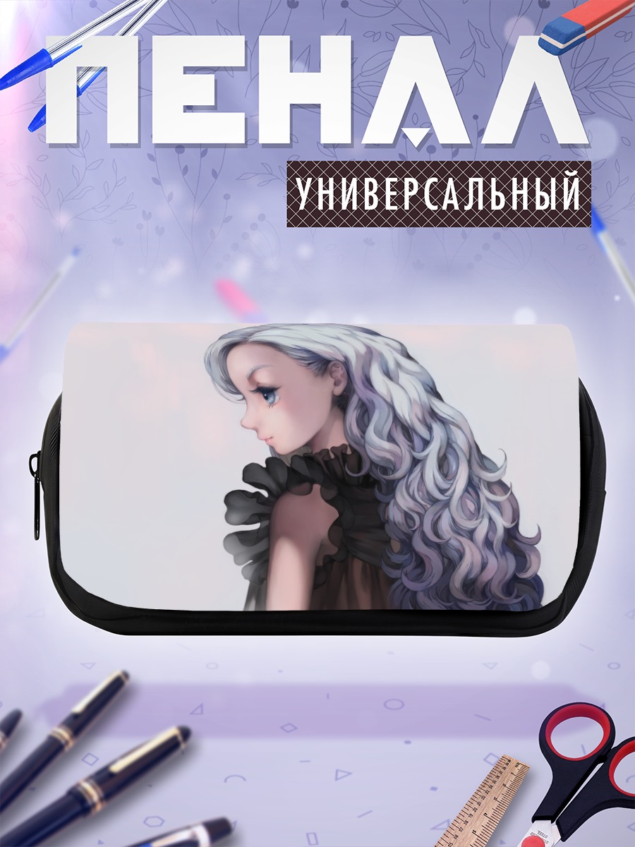 Пенал-косметичка Девушка с голубыми глазами