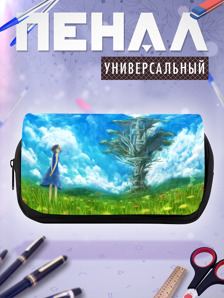 Пенал-косметичка Цветущий сад под облаками