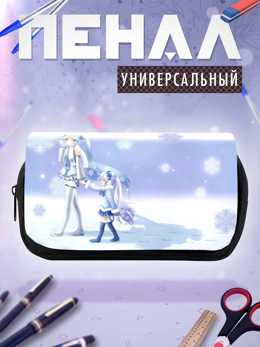 Пенал-косметичка Мику Хацунэ в снегу
