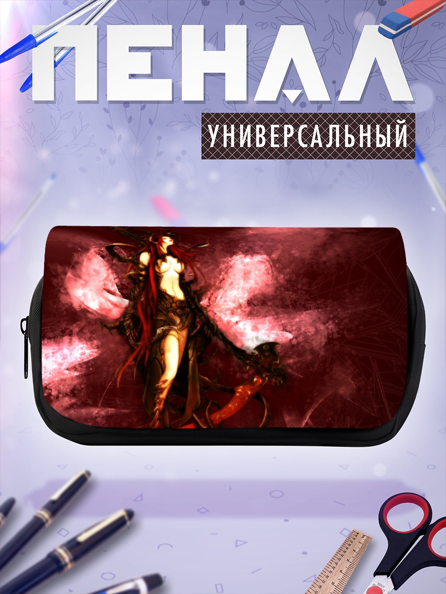 Пенал-косметичка Воительница с косой