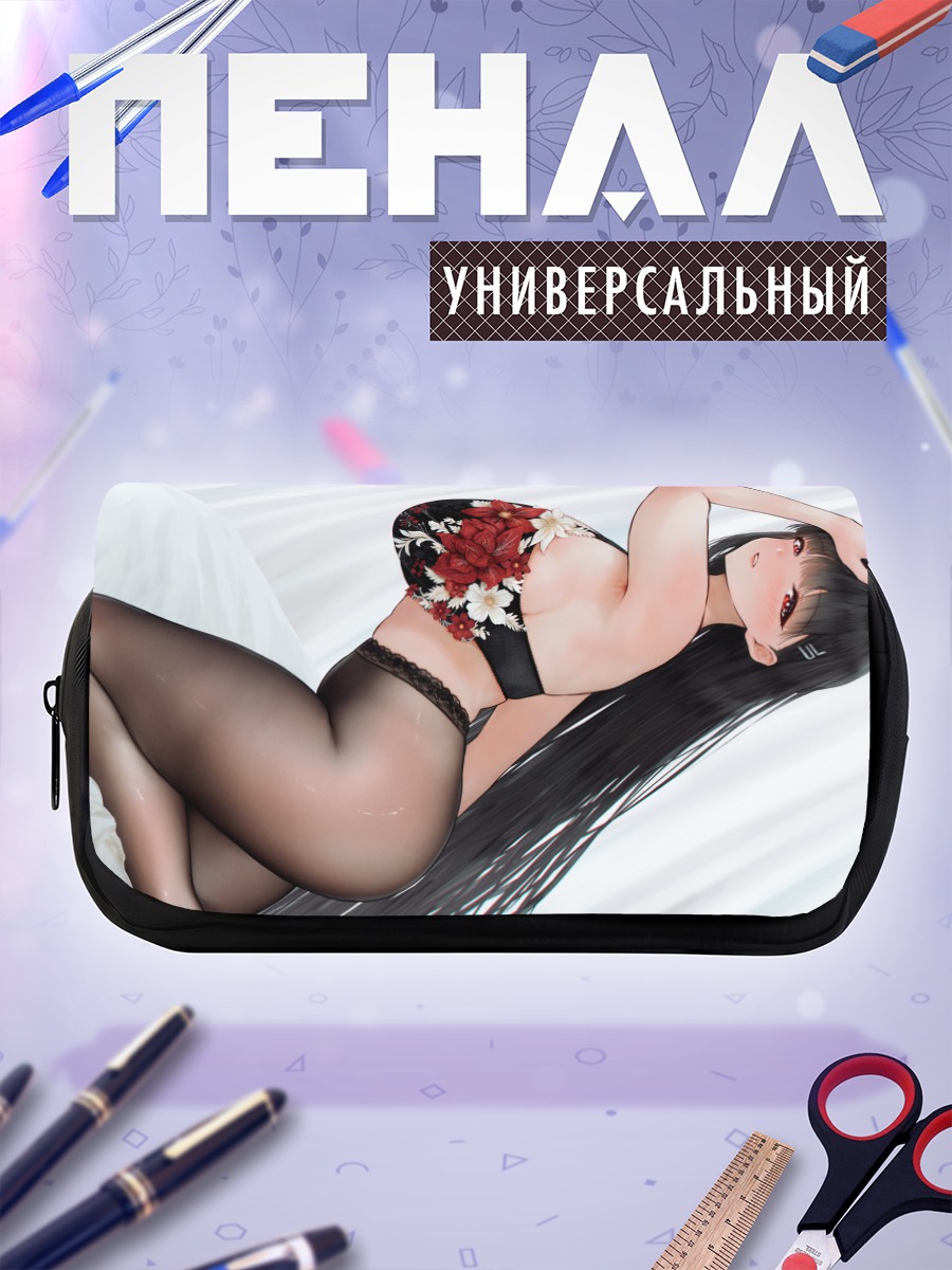 Пенал-косметичка Рио Цукацуки в цветах
