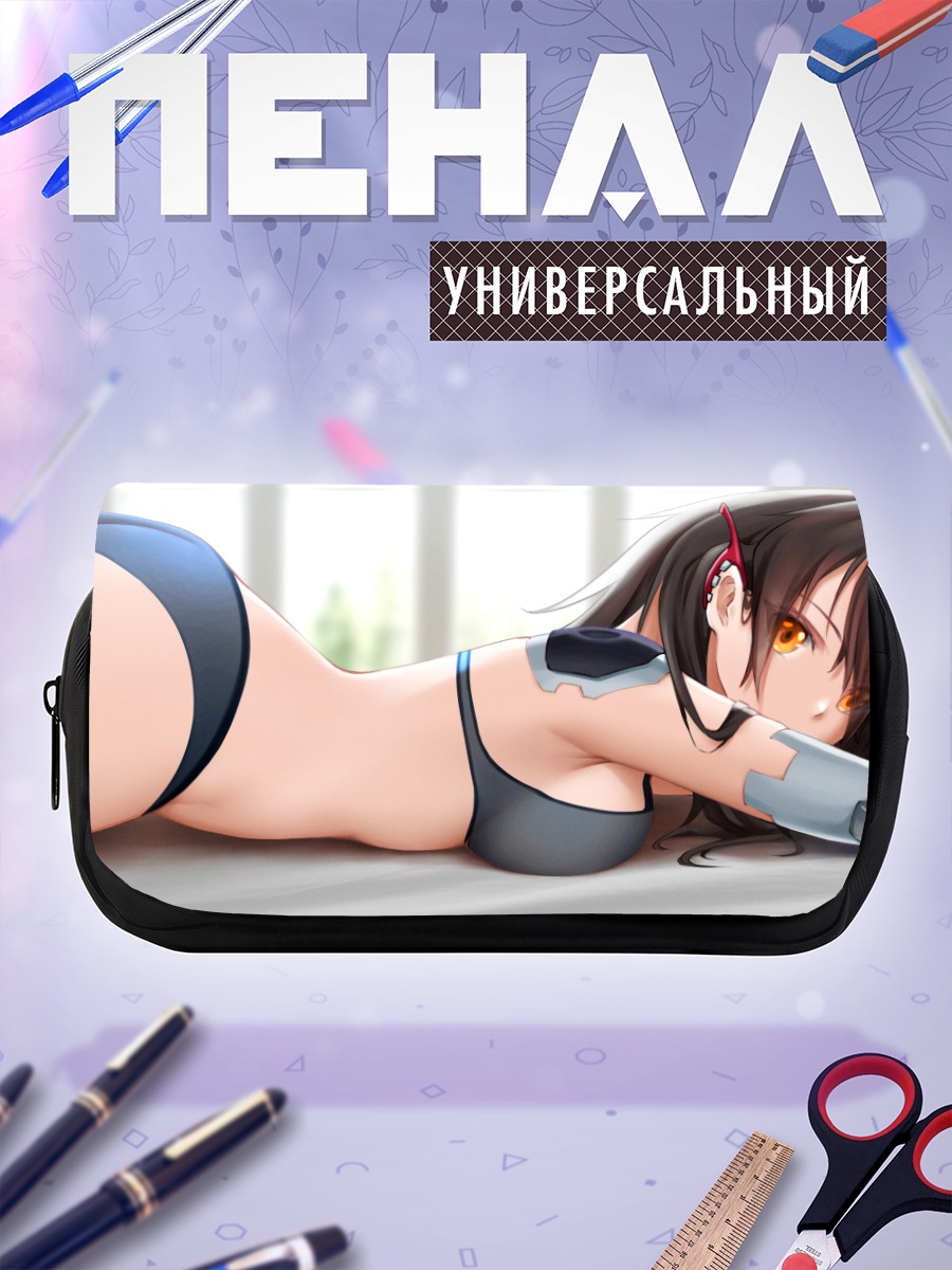 Пенал-косметичка Меха-девушка в белье