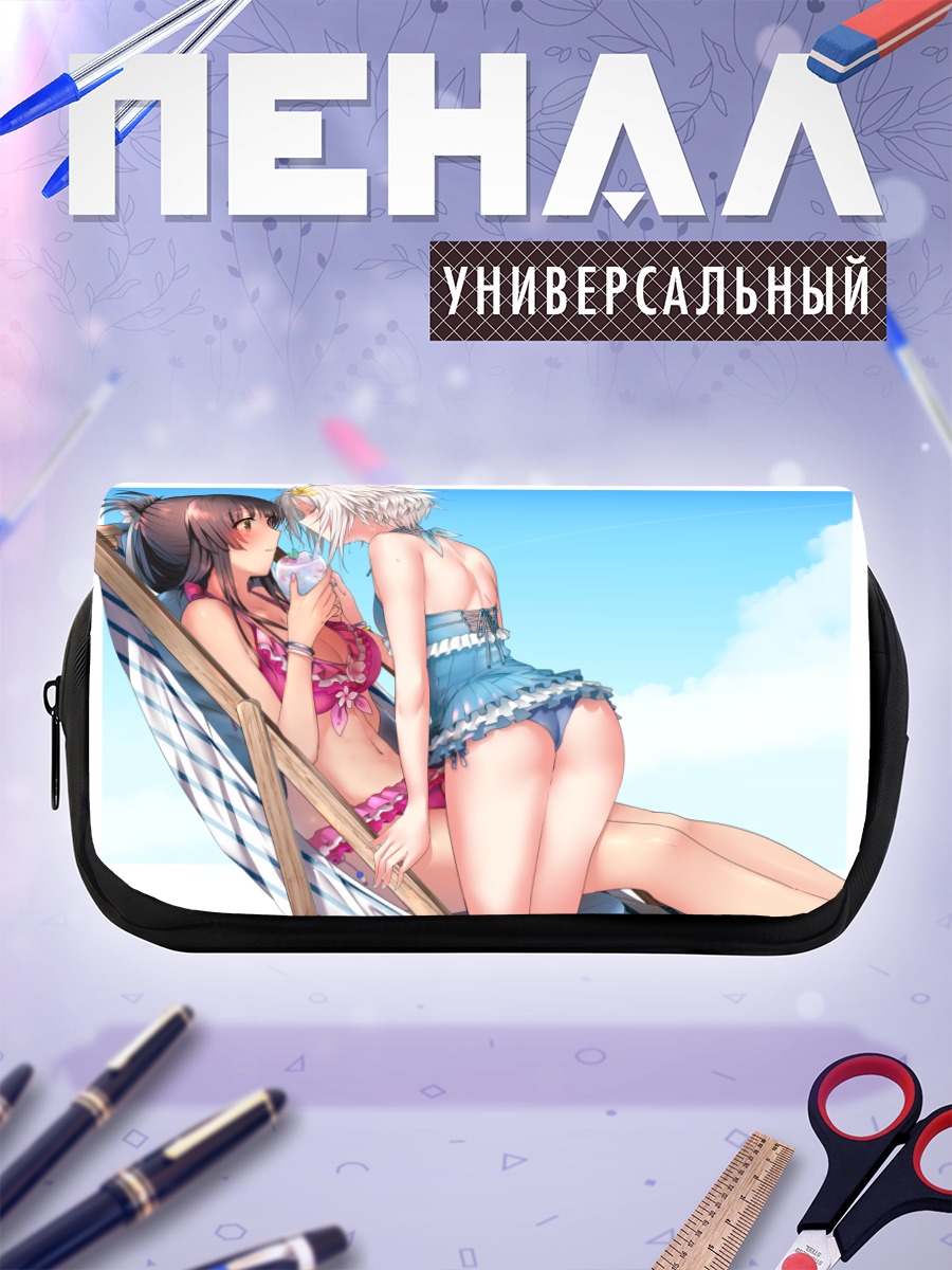 Пенал-косметичка Саяка и Май на пляже