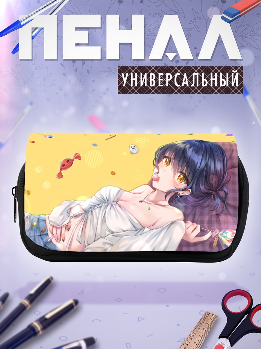 Пенал-косметичка Девушка с леденцом
