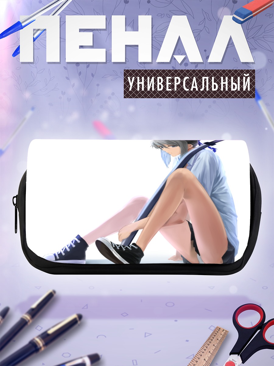 Пенал-косметичка Девушка с катаной