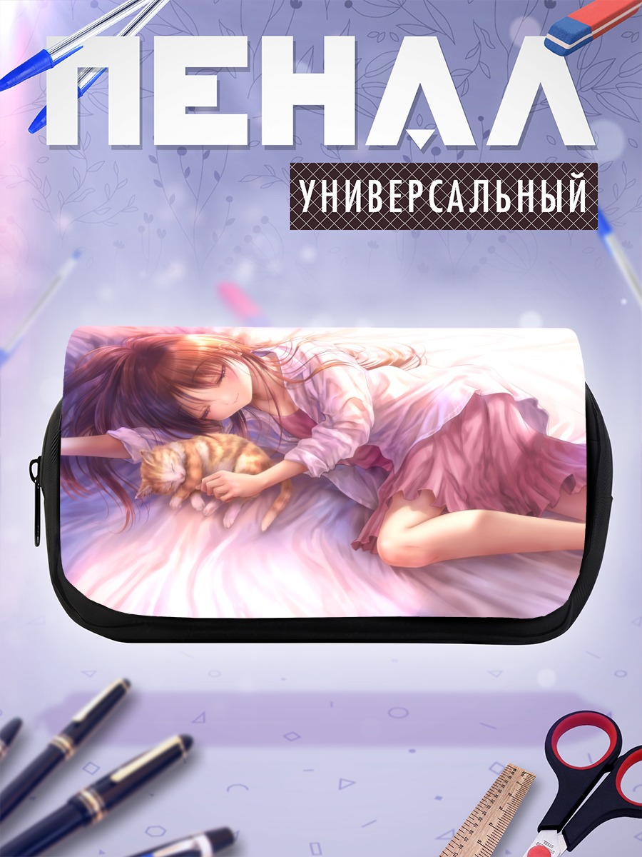 Пенал-косметичка Сакура Сэцуми с котом