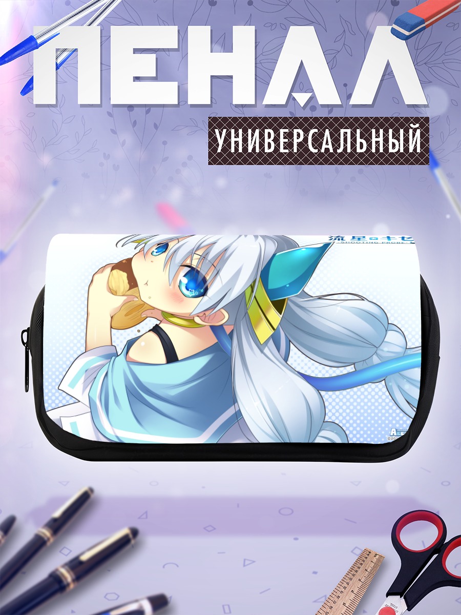 Пенал-косметичка Мику Хацунэ в голубом