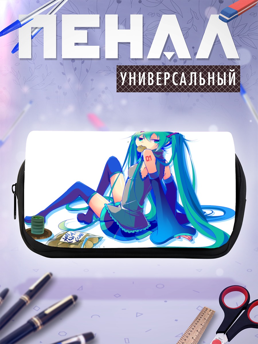 Пенал-косметичка Мику Хацунэ с онигири