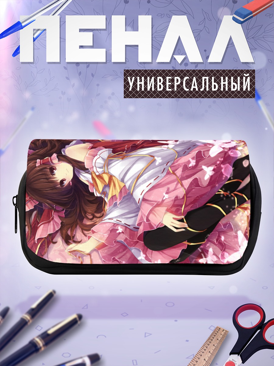 Пенал-косметичка Рейму Хакурэй в цветах