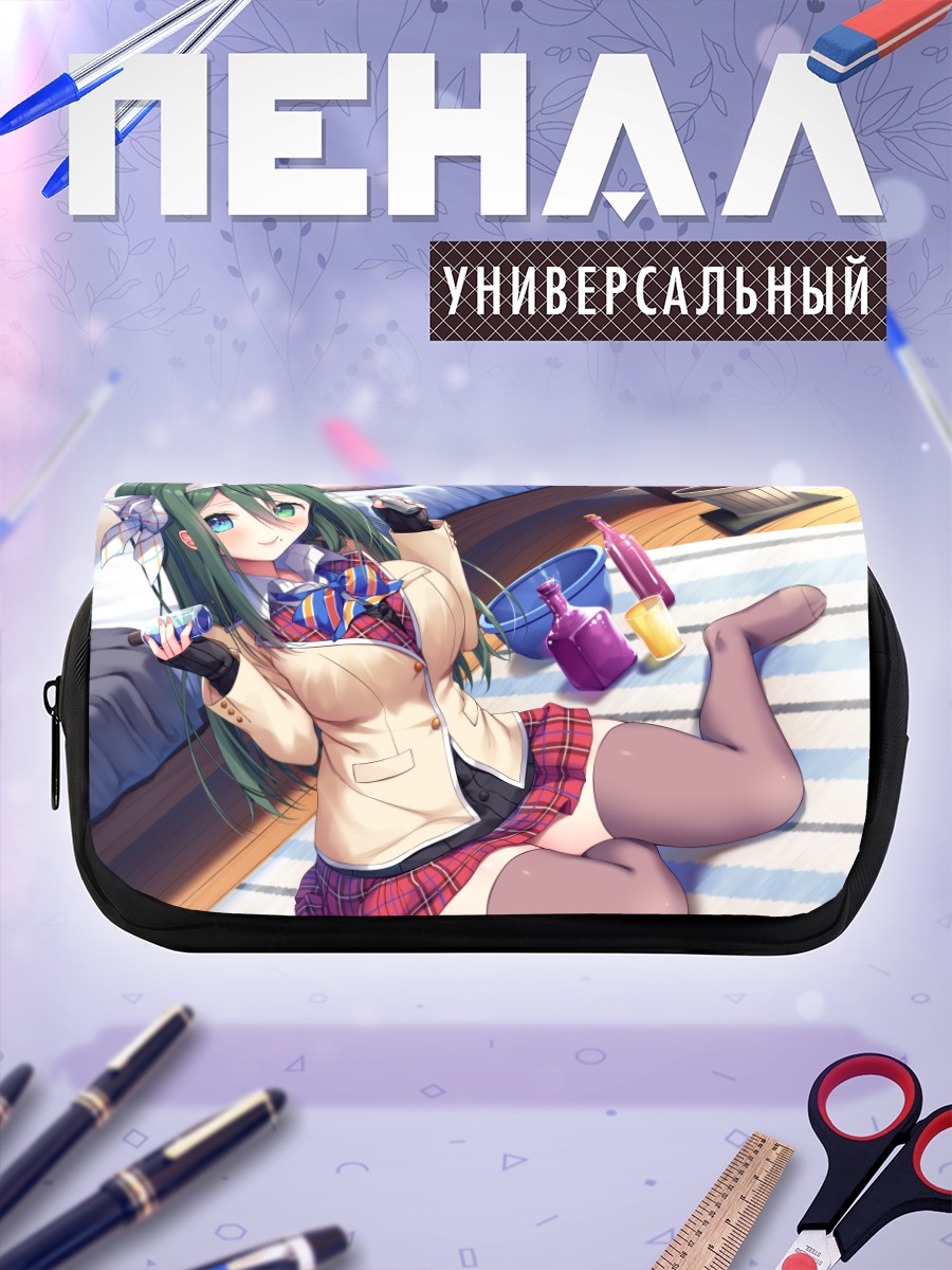 Пенал-косметичка Мику Хацунэ в школе