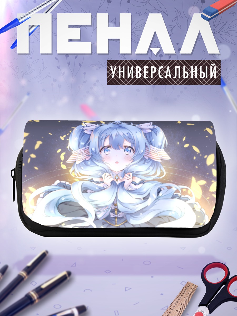 Пенал-косметичка Мику Хацунэ в снегах