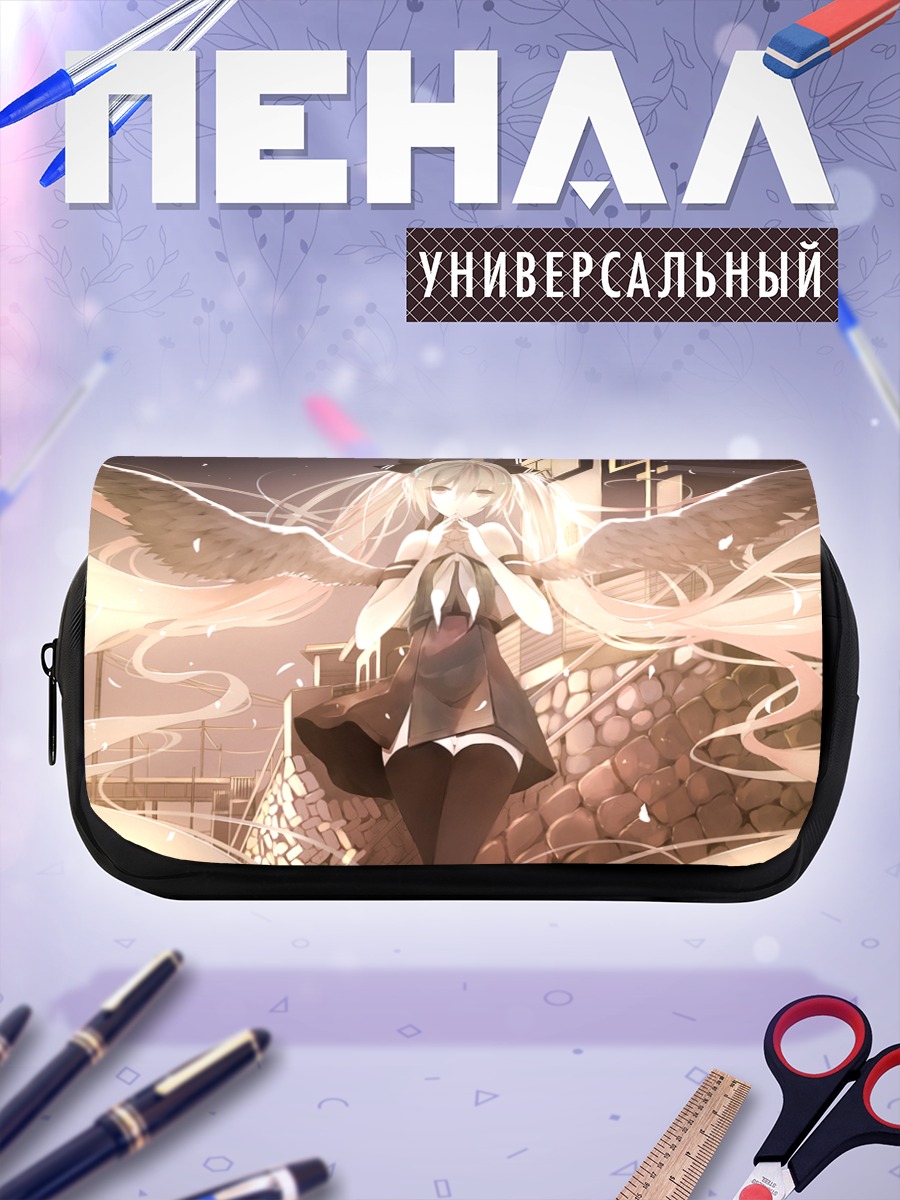 Пенал-косметичка Мику Хацунэ с крыльями