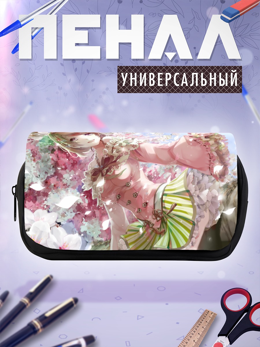 Пенал-косметичка Ханаё Коидзуми в цветах