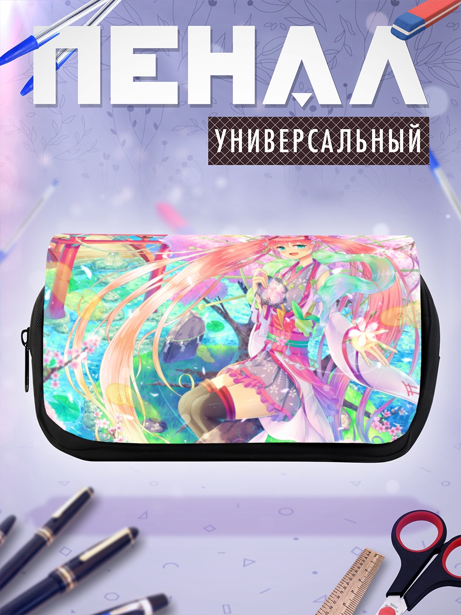 Пенал-косметичка Мику Хацунэ в сакуре