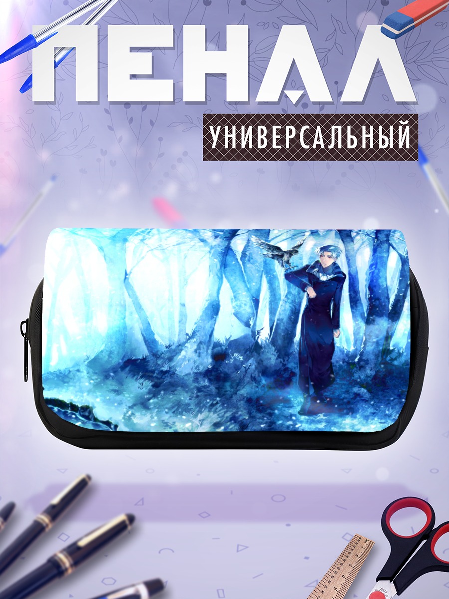 Пенал-косметичка Птица в лесу