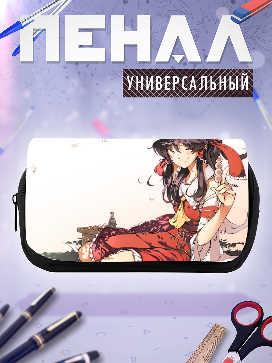 Пенал-косметичка Рейму Хакурей в лепестках