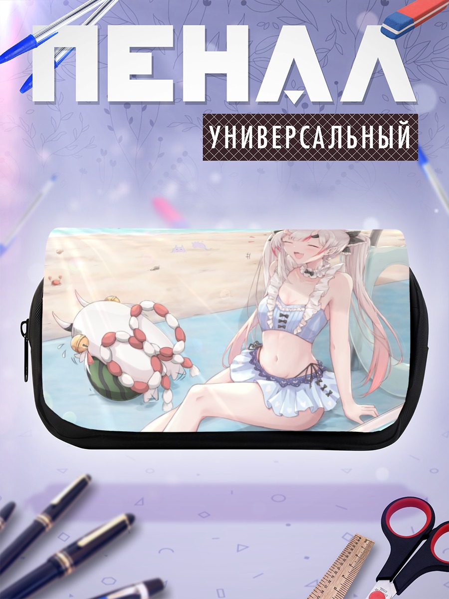 Пенал-косметичка Гавр Гура на пляже