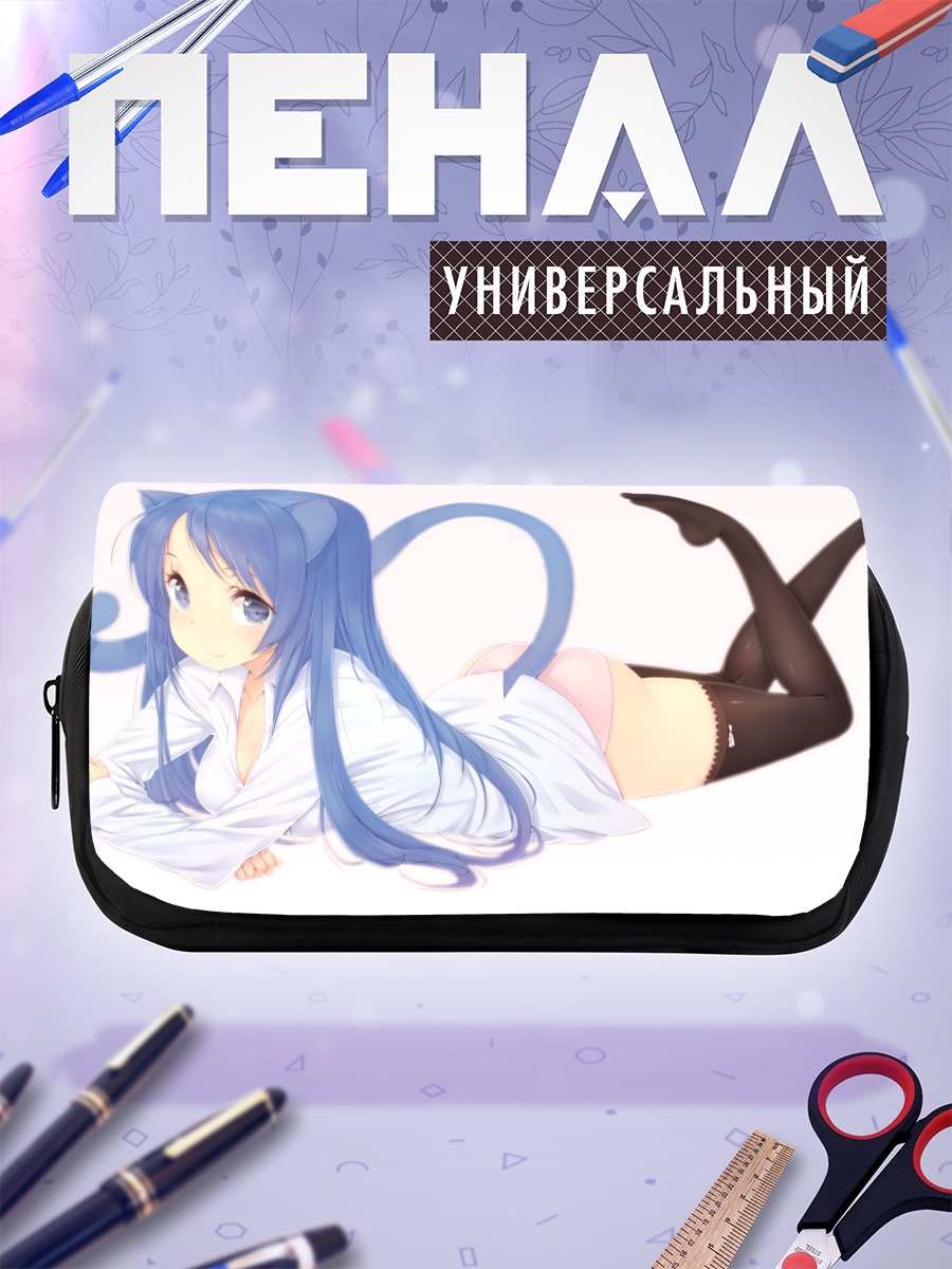 Пенал-косметичка Девушка с ушками