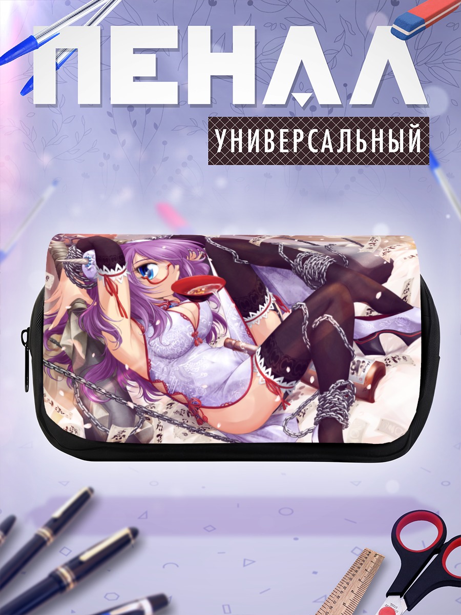 Пенал-косметичка Девушка с саке